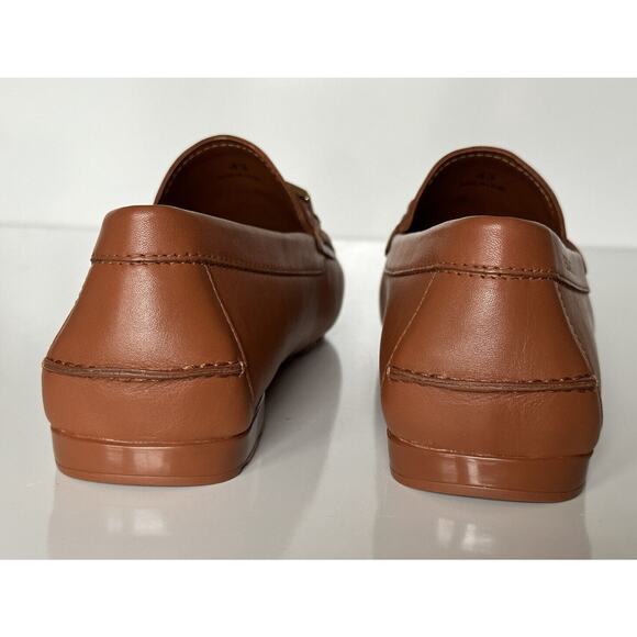VERSACE Men\'s Brown Calf Leather Driver Shoes 7.5 US (40.5 Eu) DSU6014